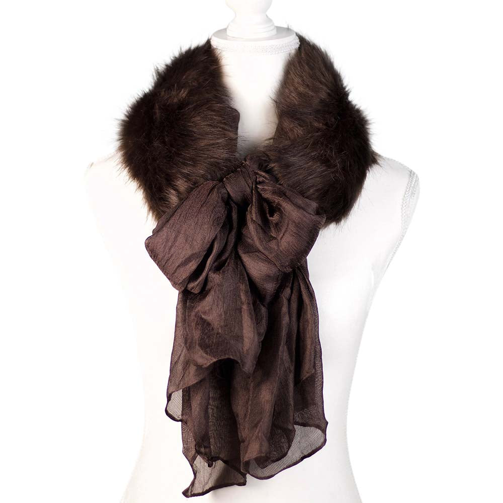 Faux Fur Hair Head Scarf, Winter Collars Scarves